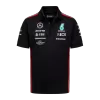 Mercedes AMG Petronas F1 Racing Team Polo 2023 - Black - f1store