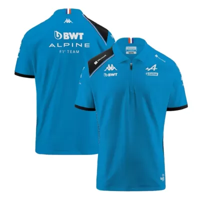 BWT Alpine F1 Team Polo Shirt Blue 2023 - f1store